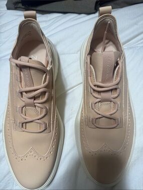 Cole Haan ZERØGRAND Wingtip Sneakers in Blush Peach